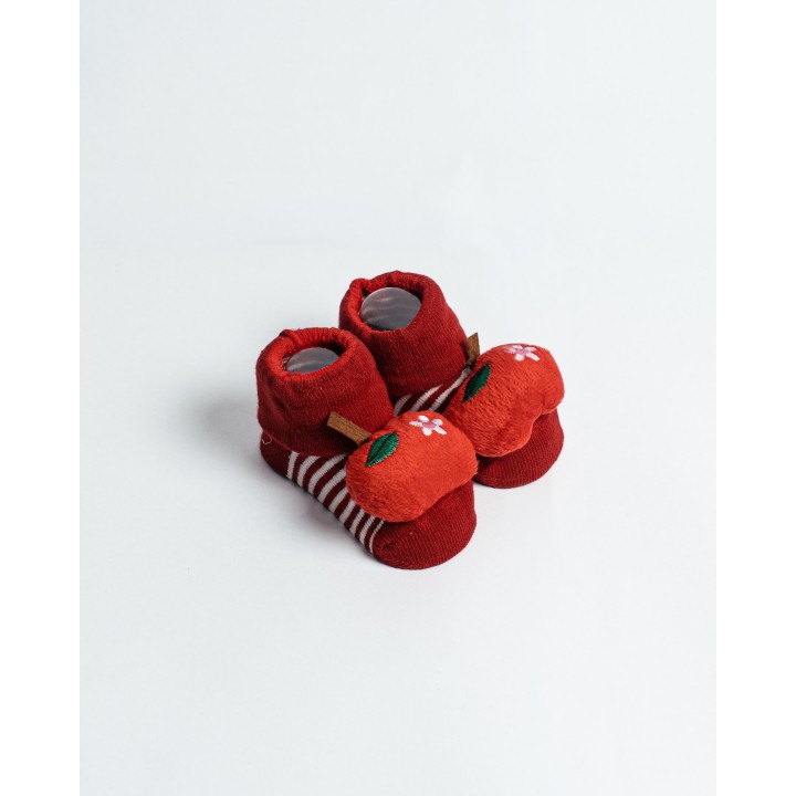 Adorable socks designed like tiny shoes, perfect for your little one.