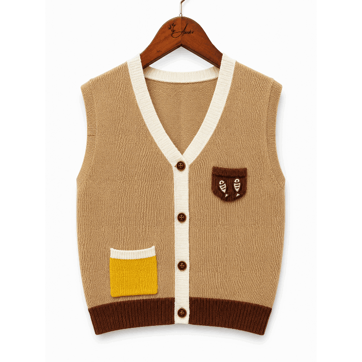 Soft Knit Half Sweater Cardigan