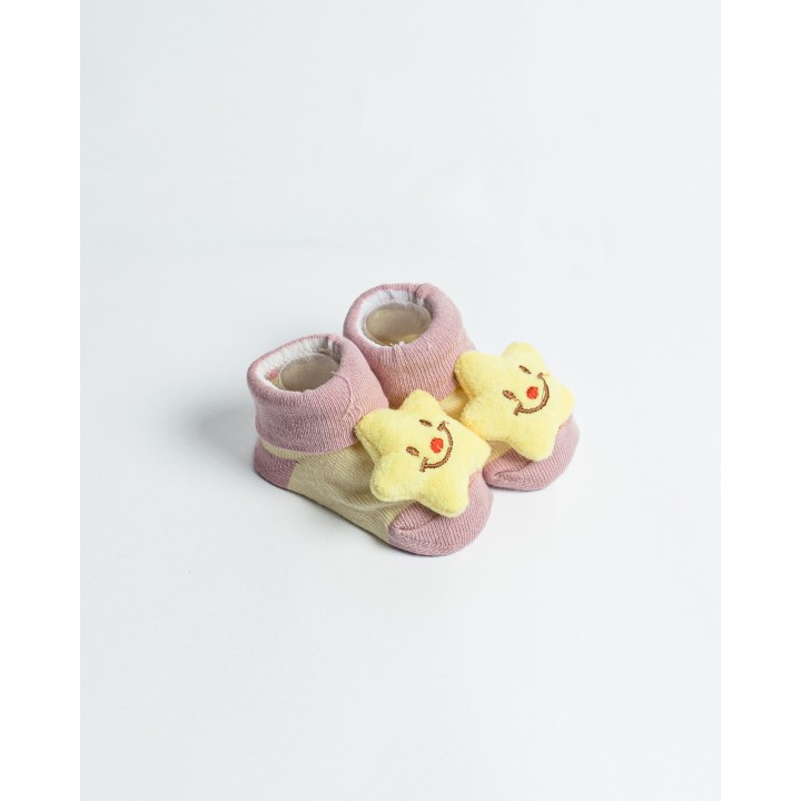 Adorable socks designed like tiny shoes, perfect for your little one.