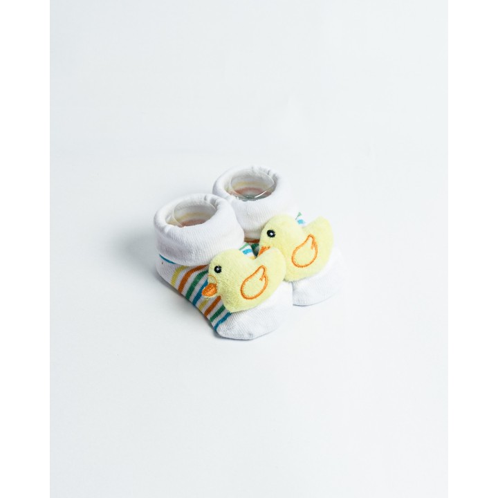 Adorable socks designed like tiny shoes, perfect for your little one.