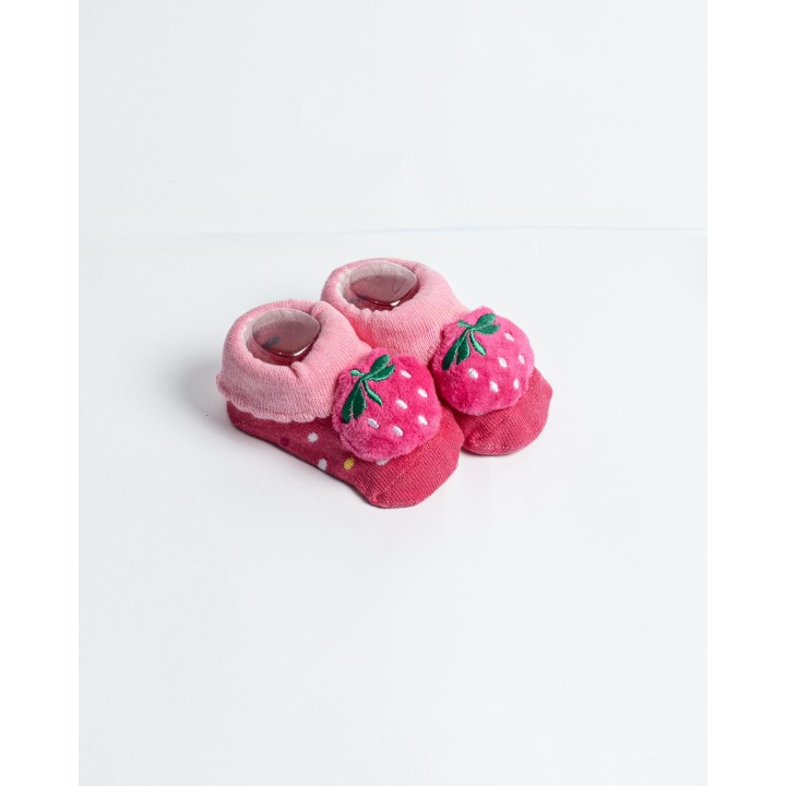 Adorable socks designed like tiny shoes, perfect for your little one.