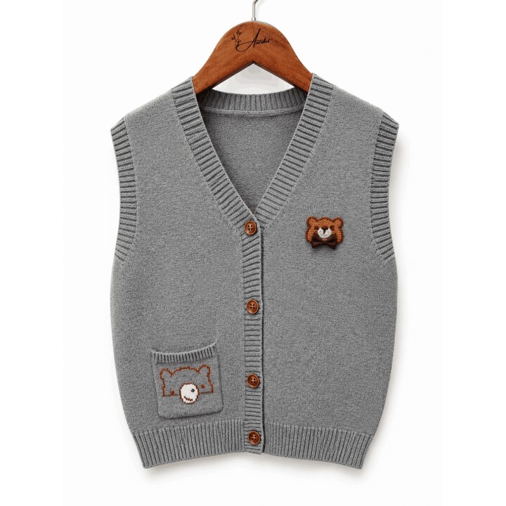 Soft Knit Half Sweater Cardigan