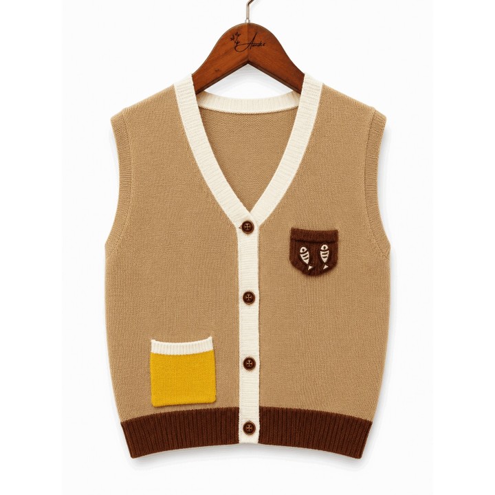 Soft Knit Half Sweater Cardigan