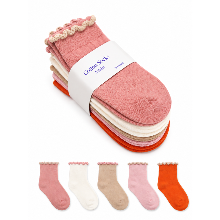 5-Pair Socks Set – Soft, Comfortable & Everyday Essential Socks