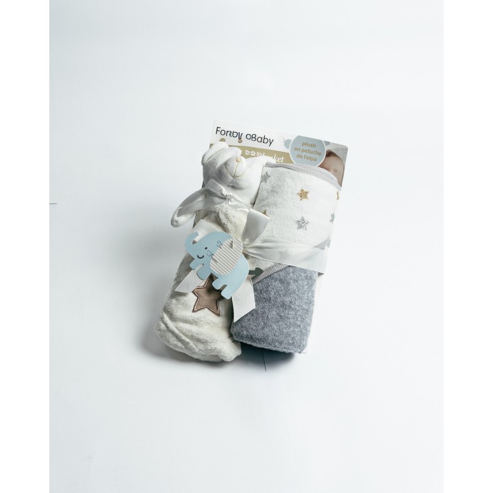 Baby Plush Blanket & Teddy Bear Soft - Cozy Gift Set