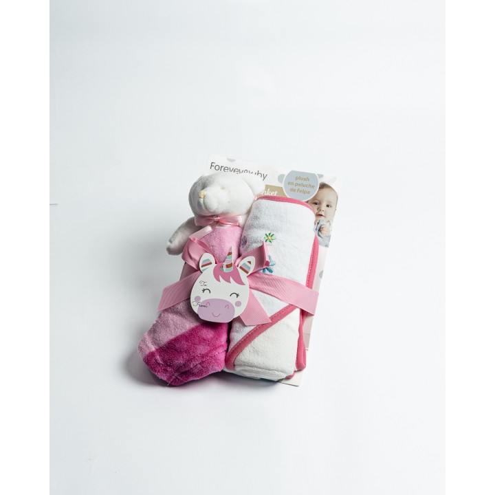 Baby Plush Blanket & Teddy Bear Soft - Cozy Gift Set