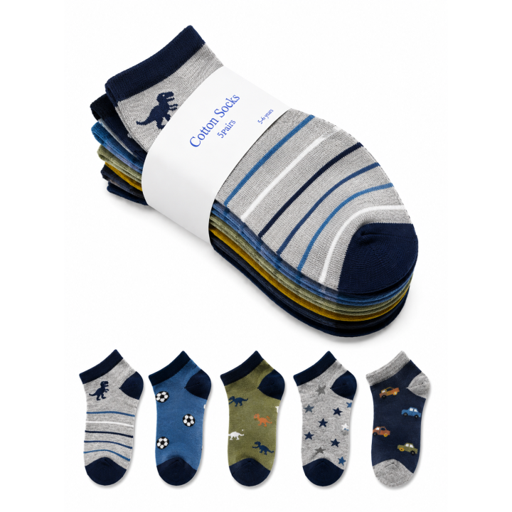 5-Pair Socks Set – Soft, Comfortable & Everyday Essential Socks