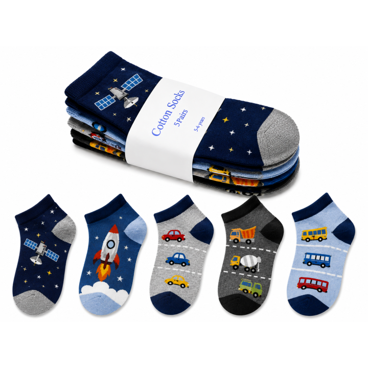 5-Pair Socks Set – Soft, Comfortable & Everyday Essential Socks