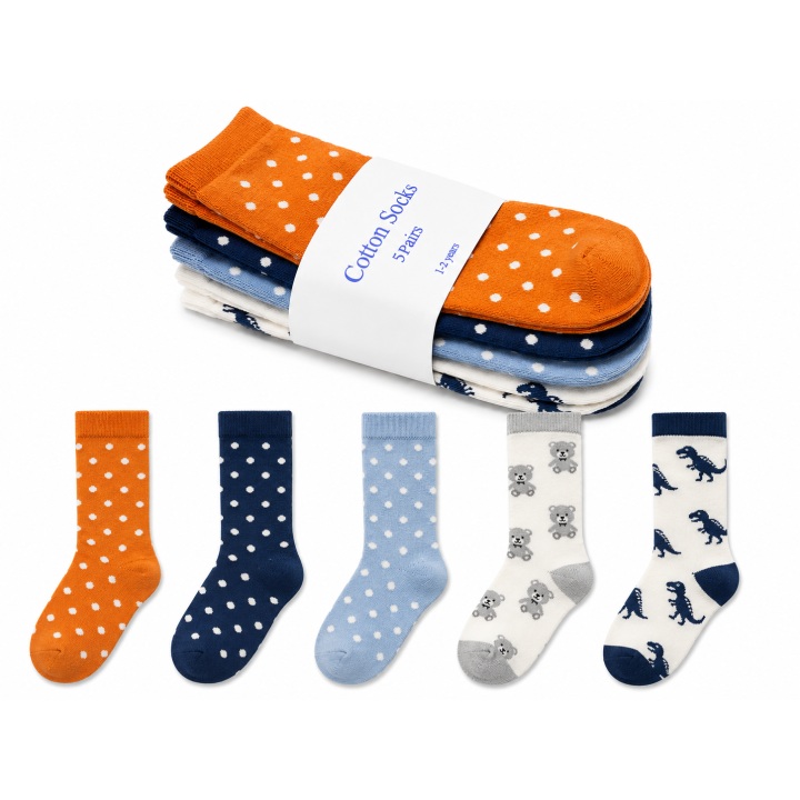 5-Pair Socks Set – Soft, Comfortable & Everyday Essential Socks