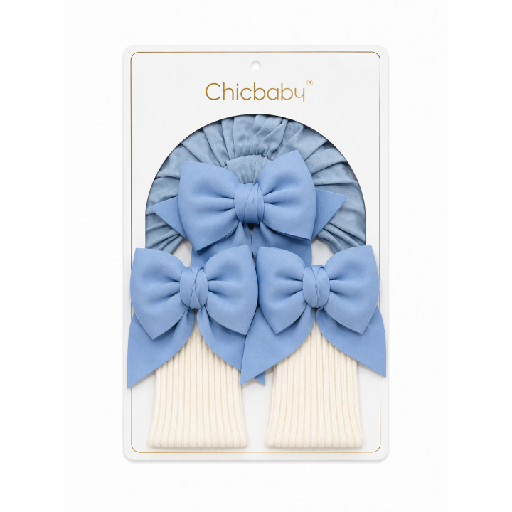 Baby Girl Bow Headband, Shoes or Socks Gift Set Soft and Stylish.