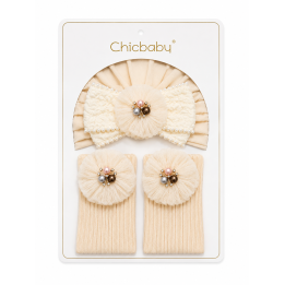 Baby Girl Bow Headband, Shoes or Socks Gift Set Soft and Stylish.