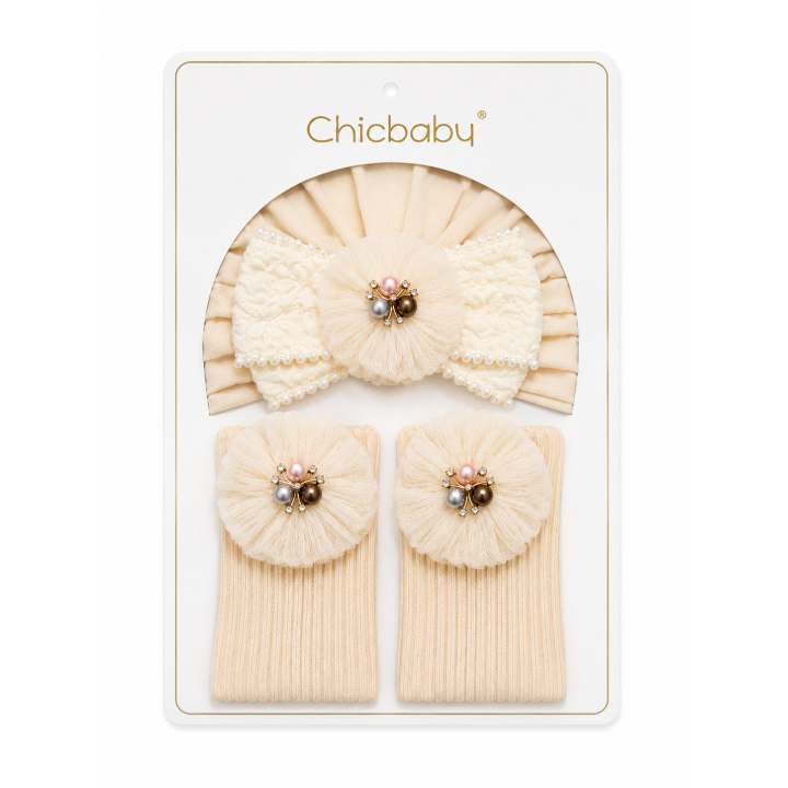 Baby Girl Bow Headband, Shoes or Socks Gift Set Soft and Stylish.