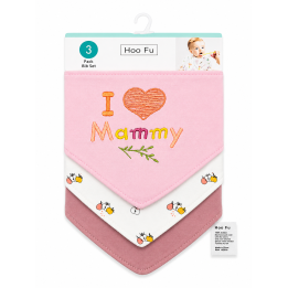 Baby Bib Set of 3 – Soft, Absorbent & Comfortable for Newborns to Toddlers