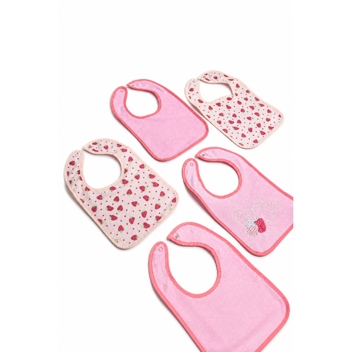 Baby Bib Set of 5 – Soft, Absorbent & Comfortable for Newborns to Toddlers