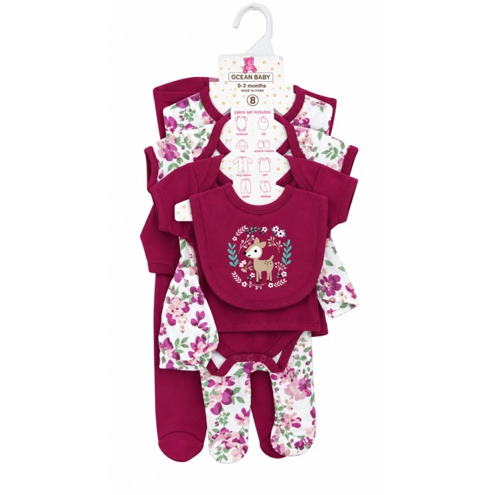 Baby Essentials 8-Piece Newborn Gift Set