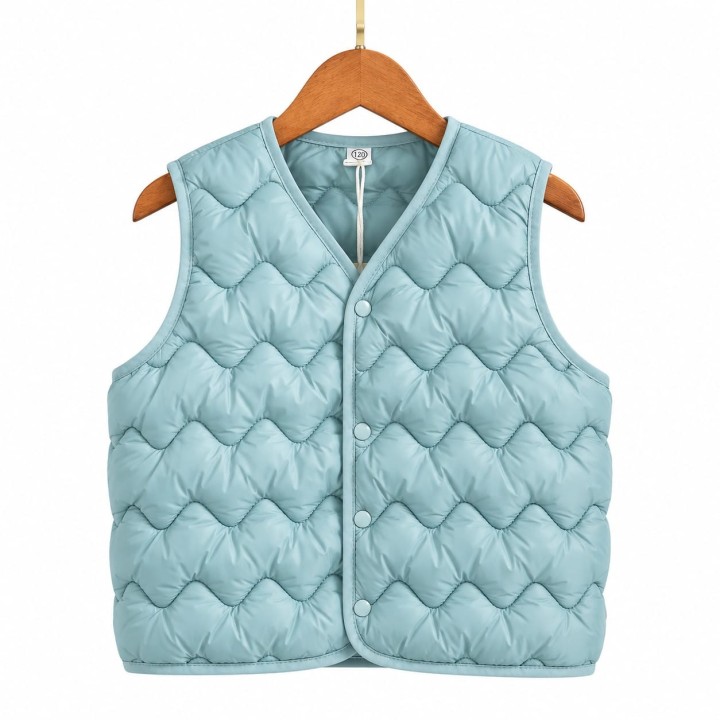 Kids Lightweight Down Half Jacket