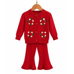 Cute Woolen Sweater & Trouser Set