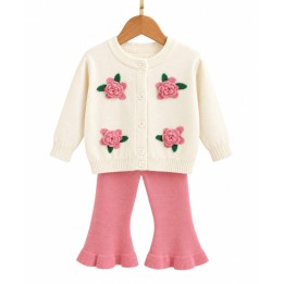 Cute Woolen Sweater & Trouser Set