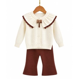 Cute Woolen Sweater & Trouser Set