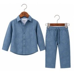 Classic Shirt, T - Shirt & Trouser Set