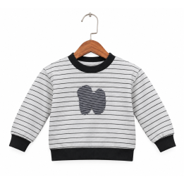 Striped Printed Sweatshirt
