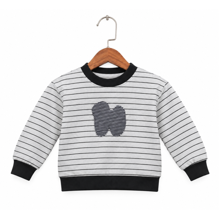 Striped Printed Sweatshirt