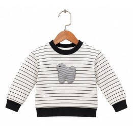 Striped Printed Sweatshirt
