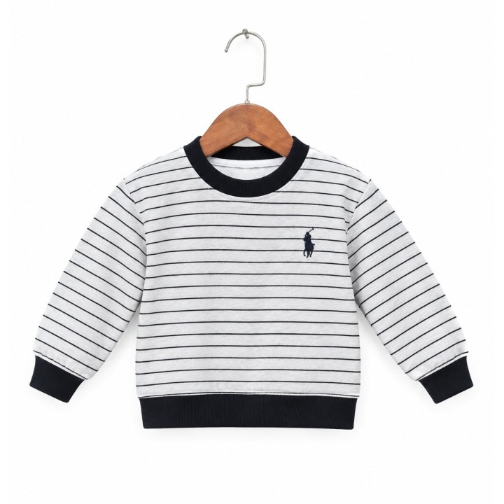 Striped Printed Sweatshirt