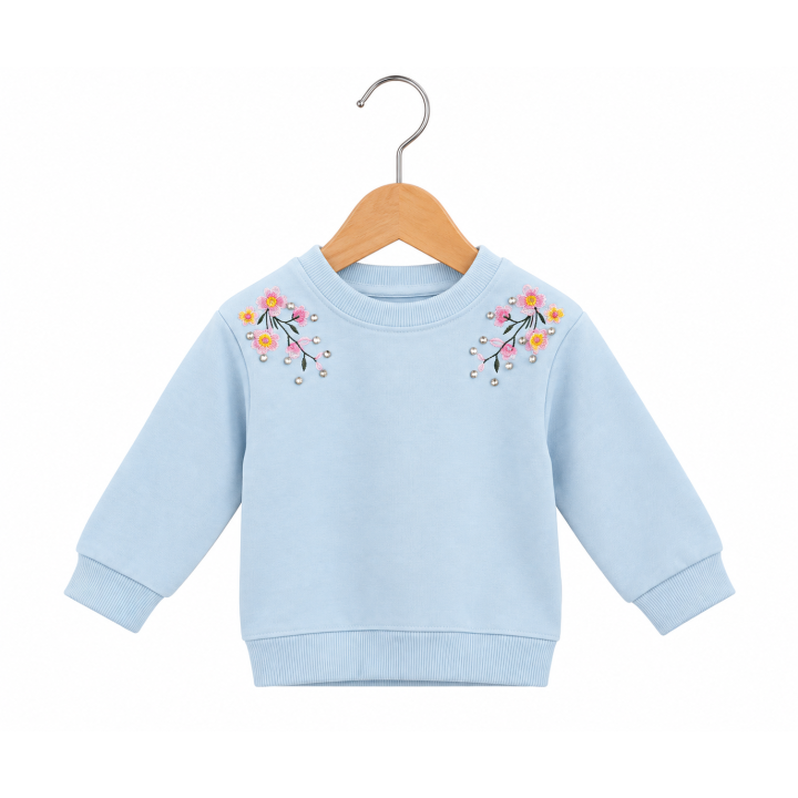 Floral Embroidered Sweatshirt