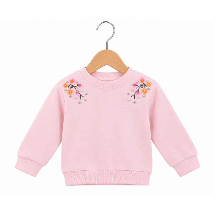 Floral Embroidered Sweatshirt